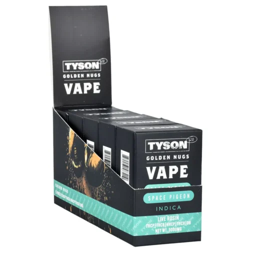 TYSON 2.0 Golden Nugs Live Rosin Disposable Vape | 3g | 5ct Display - Image 2