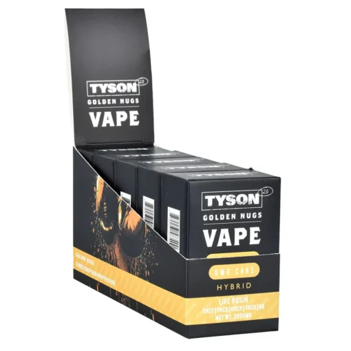TYSON 2.0 Golden Nugs Live Rosin Disposable Vape | 3g | 5ct Display - Image 4