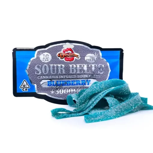 Devour Sour Belts 3000mg – Blueberry - Image 2