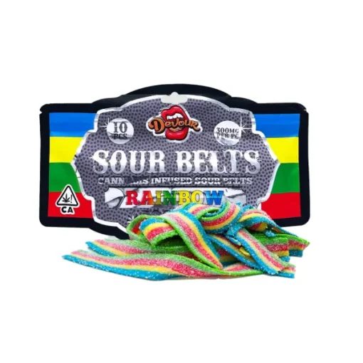 Devour Sour Belts 3000mg – Rainbow - Image 2