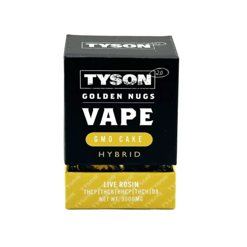 TYSON 2.0 Golden Nugs Live Rosin Disposable Vape | 3g | 5ct Display - Image 3