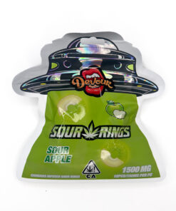 Devour 1500mg Gummies – Sour Apple Rings