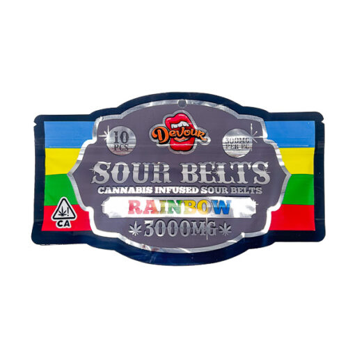 Devour Sour Belts 3000mg – Rainbow