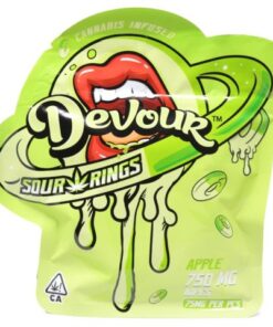 Devour Edibles (750mg) Sour Rings – Apple