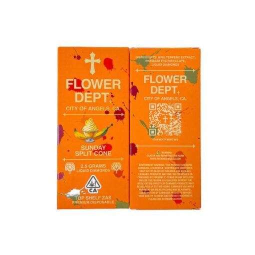 Flower Dept (2.5G) Liquid Diamond Disposable – Sunday Split Cone