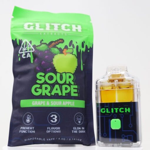 Glitch 4g Disposable – Sour Grape