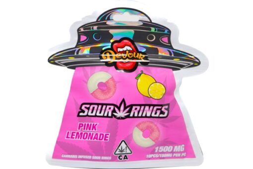 Devour Edibles (1500mg) – Sour Rings Pink Lemonade