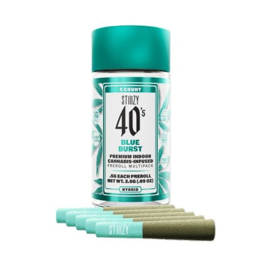 Stiiizy 40’s Pre roll Joints (2.5g) – Blue Burst