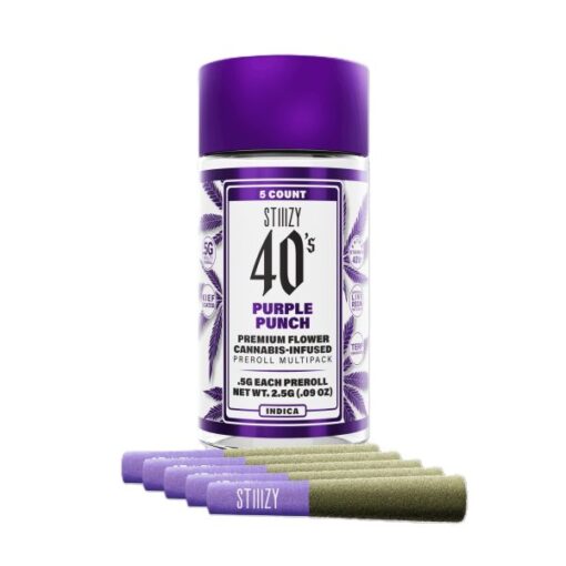 Stiiizy 40’s Pre roll Joints (2.5g) – Purple Punch