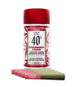 Stiiizy 40’s Pre roll Joints (2.5g) – Strawberry Cough